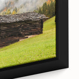 Extra large framed canvas of a textured Adelaide scenery in black with colorful art accents, suitable for living room decor.