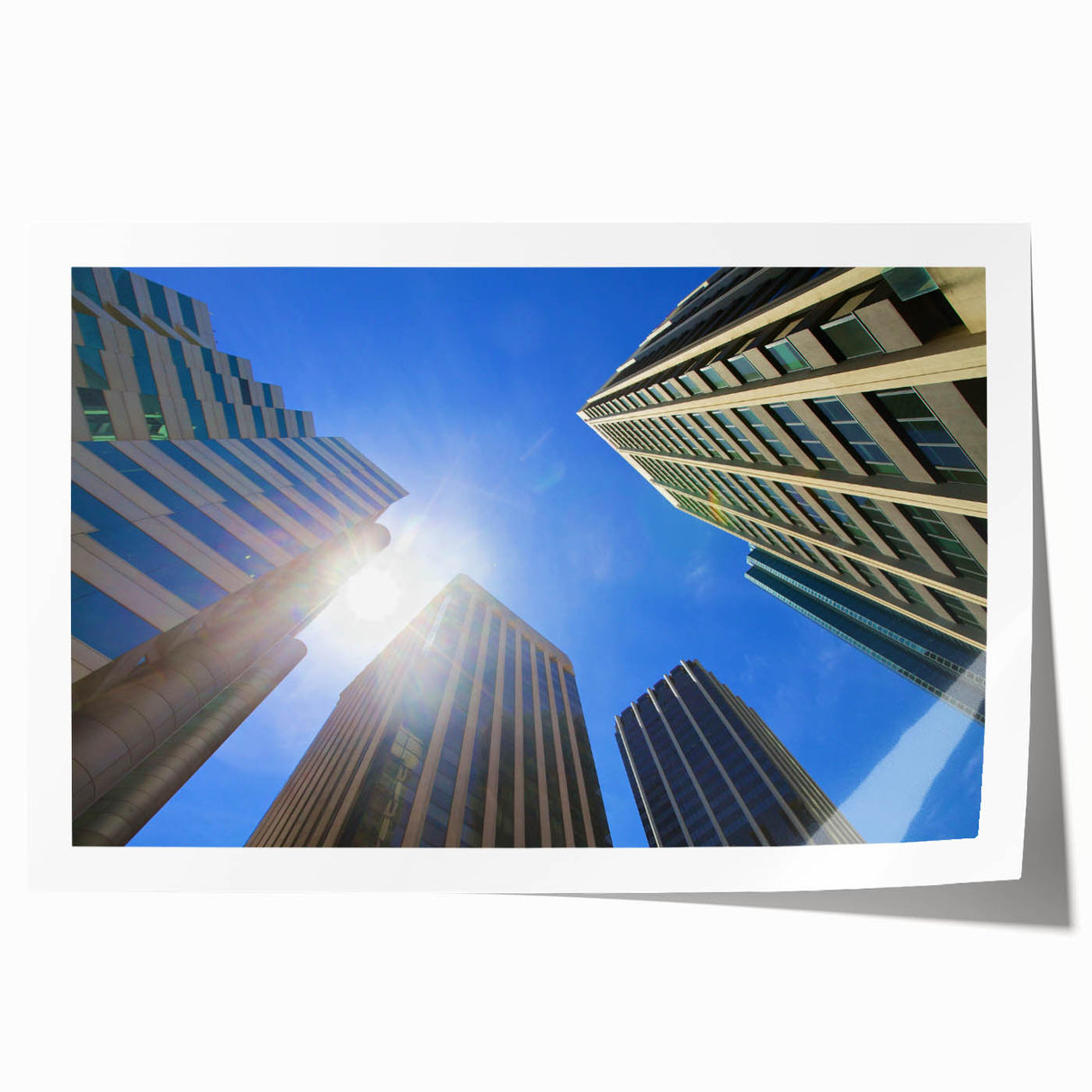 Rolled print of Perth, Australia scenery in soft pastel shades, ideal for dining room wall art.