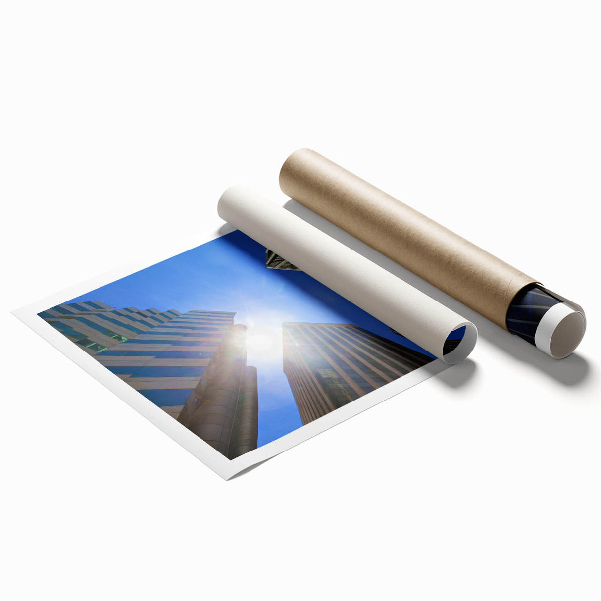 Extra large rolled print featuring a serene Perth, Australia scenery with vibrant floral elements.