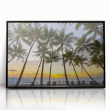 Large abstract wall art depicting the Queensland scenery in muted earth tones on a framed acrylic.