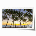 Extra large rolled print of a Queensland scenery with lush florals and deep green tones, ideal for dining room wall art.