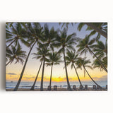 Black and white photograph of Queensland scenery on large stretched canvas, suitable for kitchen wall art.