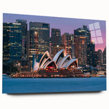 Large abstract wall art of Australian scenery in muted earth tones on acrylic glass.