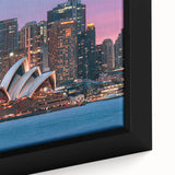 Extra large framed canvas featuring a textured depiction of a vibrant Australian scenery, ideal for living room decor.
