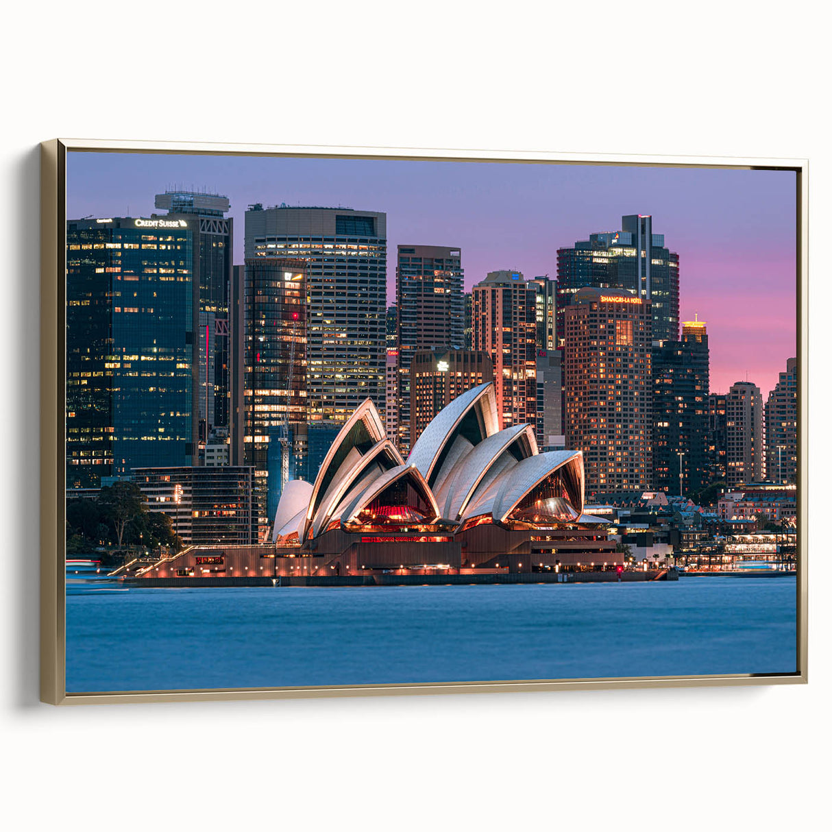 Framed canvas depicting a vintage-style Australian landscape with muted earth tones, ideal for bedroom wall art.