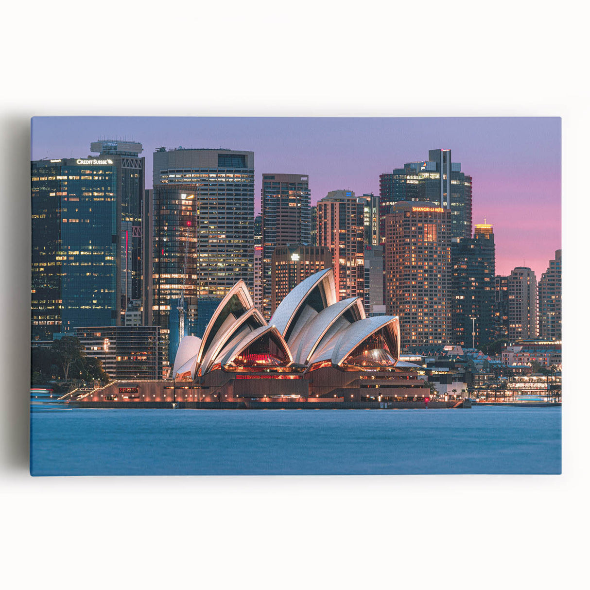 Black and white stretched canvas featuring a panoramic view of an Australian landscape, ideal for kitchen wall art.