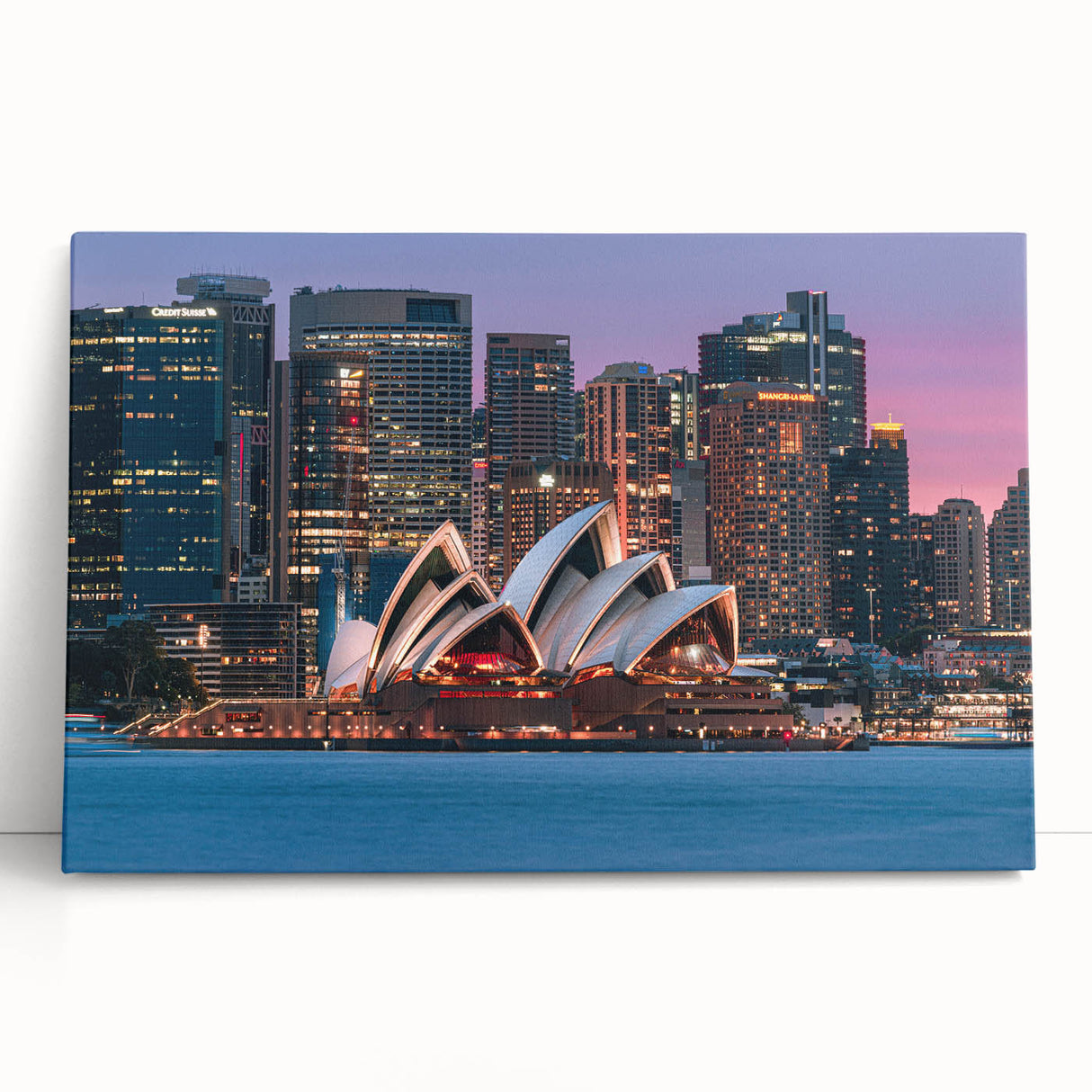 Large black and white stretched canvas of an Australian landscape, ideal for kitchen wall art.