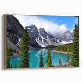 Framed canvas of a vintage-style Alberta landscape in muted gold and black, ideal for bedroom wall art.