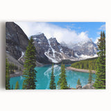 Black and white photograph of Alberta, Canada on stretched canvas, ideal for kitchen wall art.