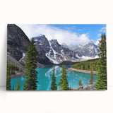 Black and white photograph of Alberta's landscape on stretched canvas, ideal for kitchen wall art or bedroom ambiance.