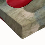 Large art of a black and white landscape painting on stretched canvas featuring British Columbia scenery.