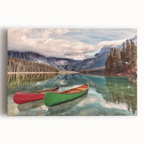 Black and white photo of British Columbia landscape on large stretched canvas, ideal for kitchen wall art.