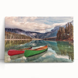Black and white photo of British Columbia scenery on stretched canvas, ideal for kitchen wall art.