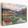 Large canvas print of British Columbia scenery with lush green tones, ideal for kitchen wall art.