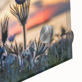 Large abstract wall art featuring a Manitoba, Canada scenery in muted earth tones on acrylic glass.