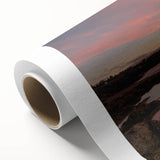 Art deco poster of New Brunswick scenery in pastel shades on rolled canvas, ideal for nursery wall art.