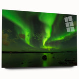 Acrylic print of a serene Northwest Territories landscape in muted earth tones, ideal for bedroom or dining room decor.