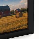 Extra large framed canvas featuring a textured depiction of Prince Edward Island with vibrant.