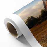 Art Deco style poster of Prince Edward, Canada scenery on rolled canvas, suitable as nursery wall art or dining room decor.