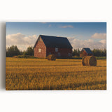 Black and white photograph of Prince Edward Island on stretched canvas, ideal for kitchen wall art.
