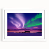 Abstract art print of the Yukon scenery in muted earth tones on a framed canvas, suitable for bedroom or dining room decor.
