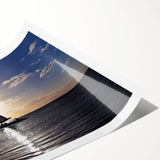 Extra large wall art featuring line art flowers in muted earth tones on a rolled canvas.