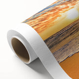 Art deco poster of a serene Bahamas scenery in pastel shades on rolled canvas, suitable for nursery wall art.