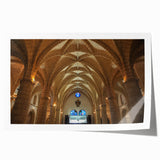 Rolled print of a Caribbean scenery with vivid blue and green tones, ideal for art wall dining room.