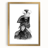 Textured art depicting an abstract Caribbean scenery in muted blue and green tones on a framed gold mat.