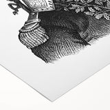 Art Deco poster featuring a vibrant Caribbean scene on rolled canvas, suitable for dining room décor.