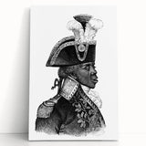 Large black and white canvas print of a Caribbean scenery, ideal for kitchen wall art.