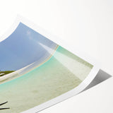 Extra large wall art featuring line art flowers in soft pastel shades on a rolled print, ideal for large living room decor.