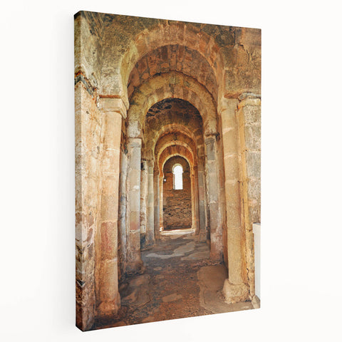 Large stretched canvas featuring a scenic view of Saint Lucia with lush greenery and clear blue waters.