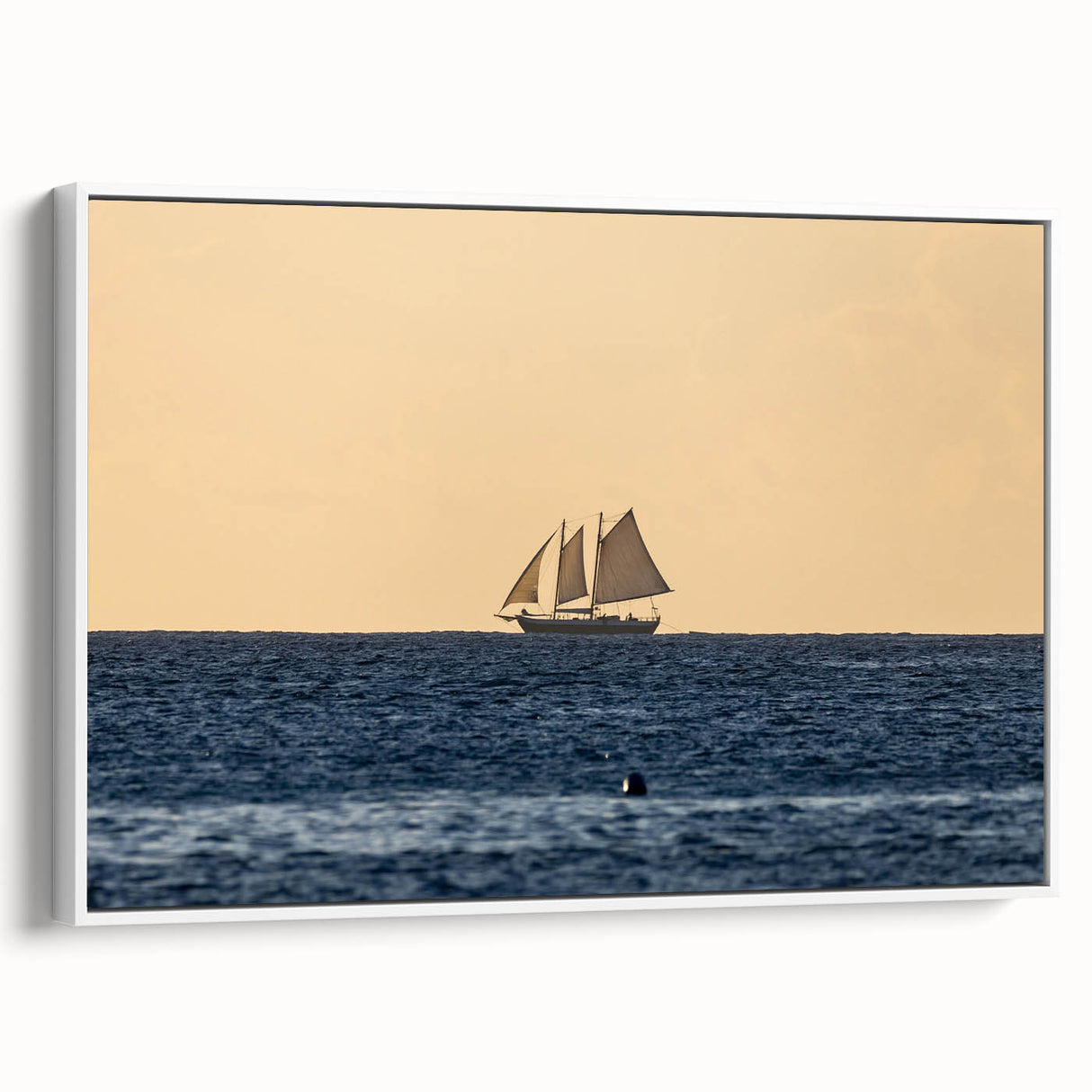 Vintage poster art of Caribbean Saint Vincent scenery on extra large framed canvas, featuring vibrant colors.