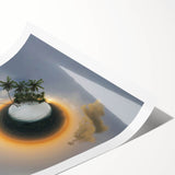 Extra large wall art featuring line art flowers with subtle colors, rolled print, ideal for large living room wall decor.