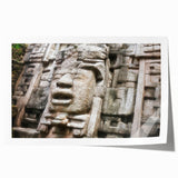 Rolled print of a Belize scenery with colorful floral elements, ideal for art wall dining room or classy bathroom decor.