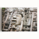 Black and white stretched canvas of Belize scenery, ideal for kitchen wall art.