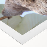 Art deco poster depicting a vibrant Costa Rican landscape on a rolled canvas, ideal for dining room wall art.