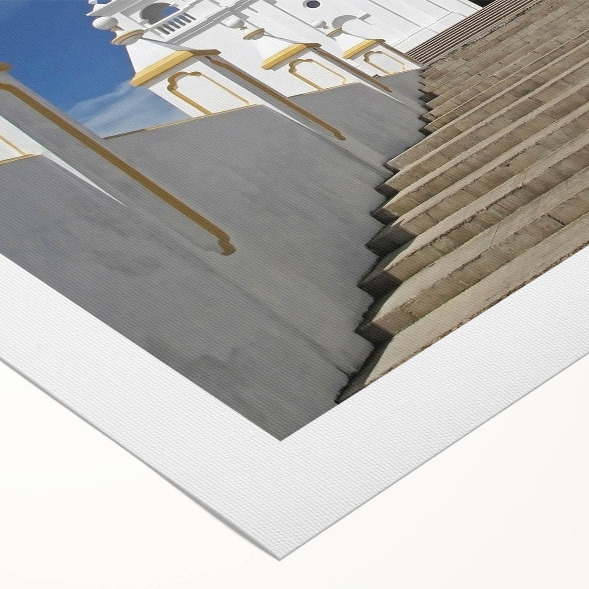Art deco poster of El Salvador scenery in pastel colors on rolled canvas, suitable for dining room wall art.