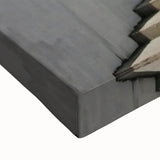 Large art of a black and white landscape painting of El Salvador on stretched canvas, suited for bedroom wall decor.