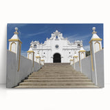 Black and white photograph of El Salvador scenery on a large stretched canvas, ideal for kitchen wall art.
