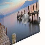 Large abstract wall art featuring vibrant Central American scenery on acrylic glass, ideal for dining room decor.