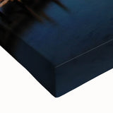 Large art of a black and white Guatemalan landscape on stretched canvas, ideal for bedroom wall decor.