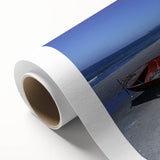 Art deco poster of a serene Honduran landscape, in soft pastel colors on rolled canvas, ideal for nursery wall art.