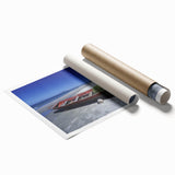 Extra large rolled print of a Honduran landscape featuring vibrant greenery and floral elements.