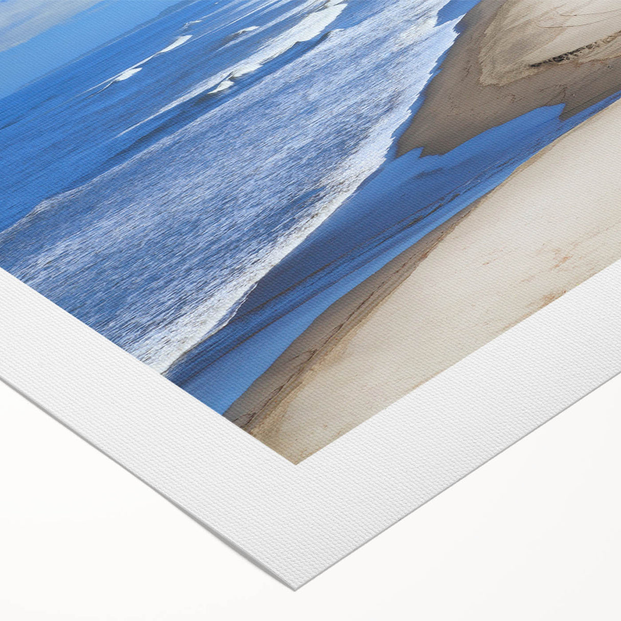 Art deco poster of a Nicaraguan landscape on rolled canvas, featuring muted earth tones, ideal for dining room wall art.