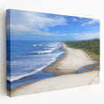 Large art print of a Central American landscape in soft earth tones on stretched canvas, ideal for kitchen wall decor.