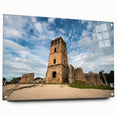 Acrylic print of a panoramic Central American scenery, in muted earth tones, ideal for dining room decor.