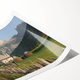 Extra large rolled print of line art flowers in monochrome, ideal for large living room wall art.