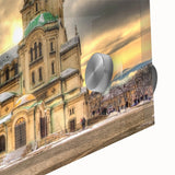 Large abstract wall art depicting a European scenery in Bulgaria with vibrant colors on acrylic glass.